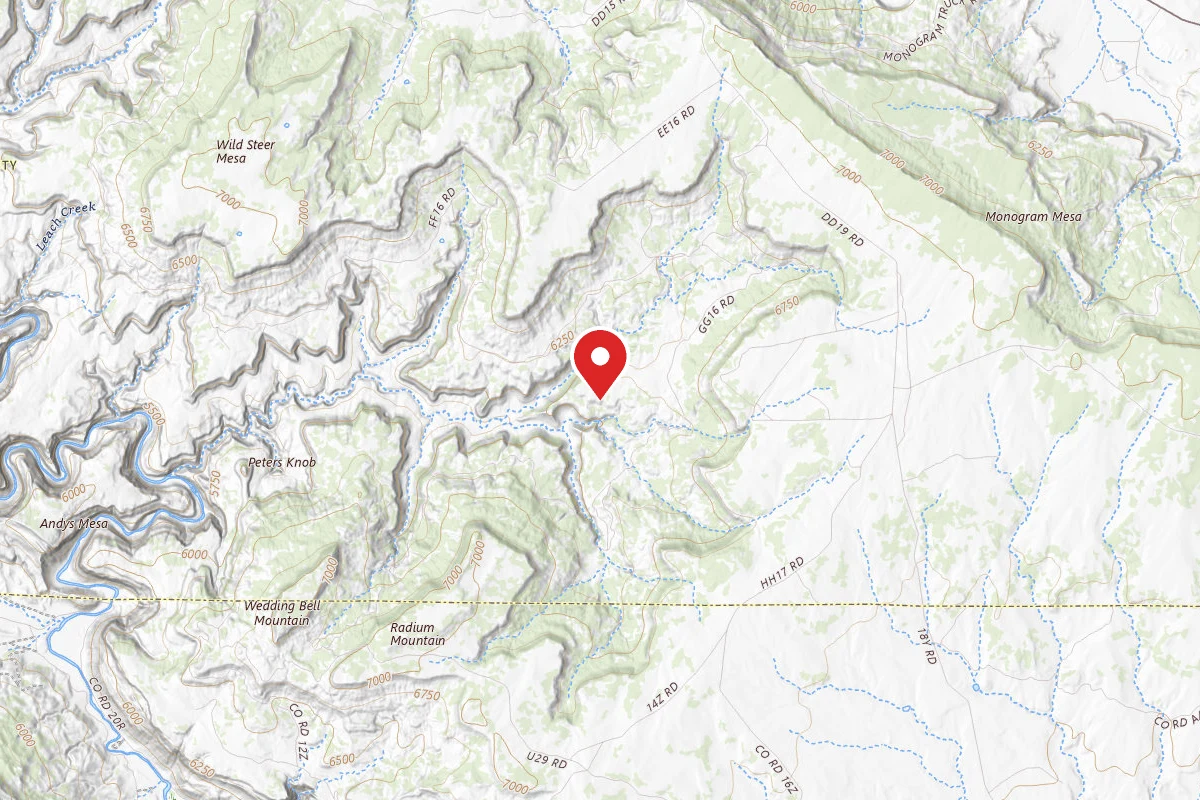Dispersed Site near 38.1810, -108.7971