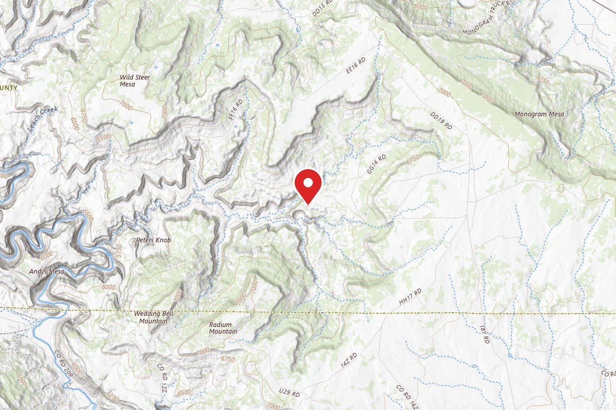 Dispersed Site near 38.1819, -108.8000