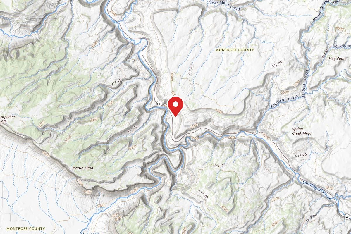Dispersed Site near 38.3943, -108.8054