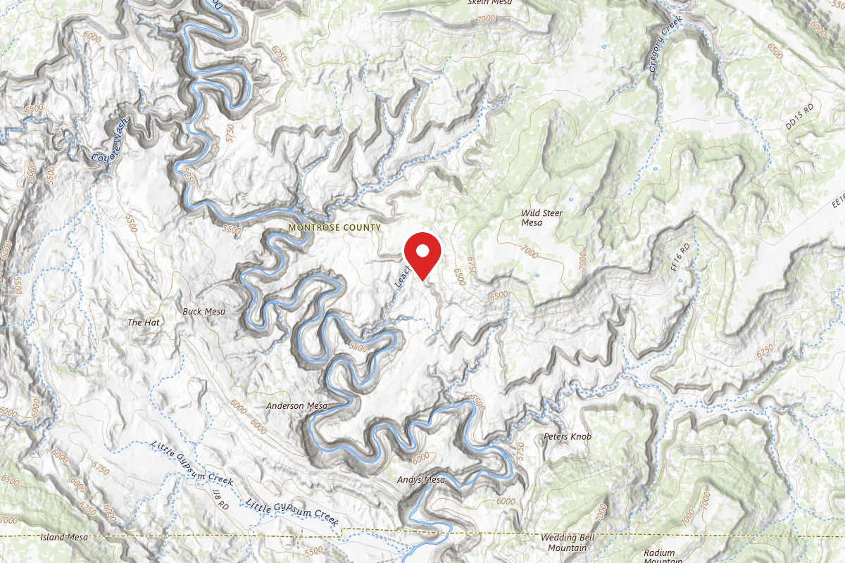 Dispersed Site near 38.2024, -108.8871