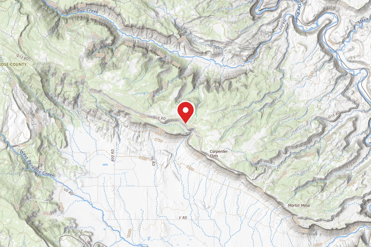 Dispersed Site near 38.4065, -108.9227