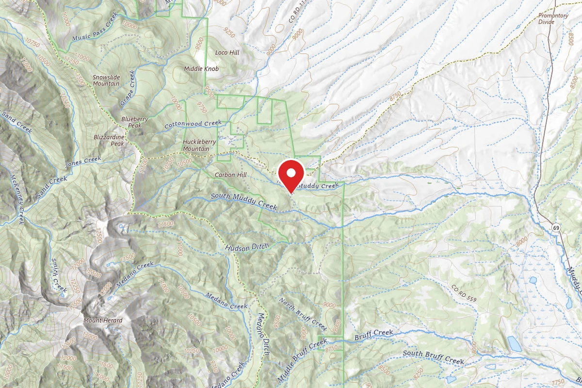 Dispersed Site near 37.8854, -105.4206
