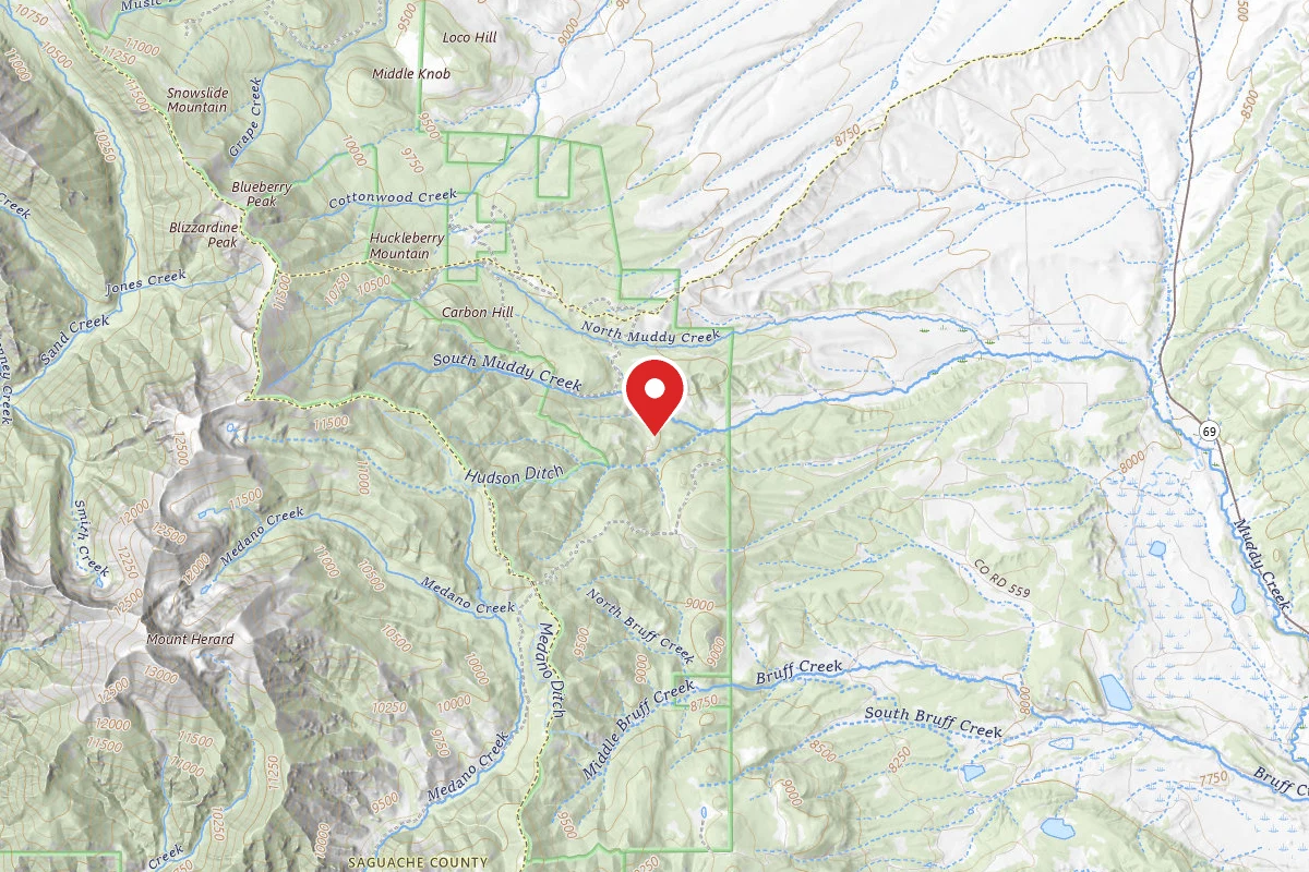Dispersed Site near 37.8754, -105.4141