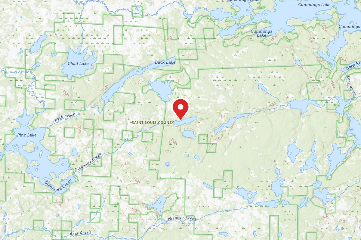 Dispersed Site near 47.9511, -92.1665