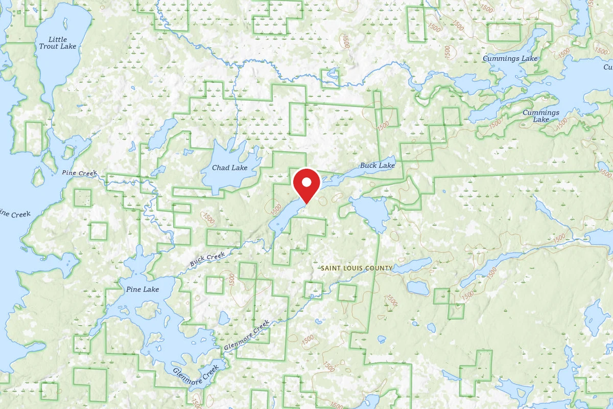 Dispersed Site near 47.9644, -92.1992