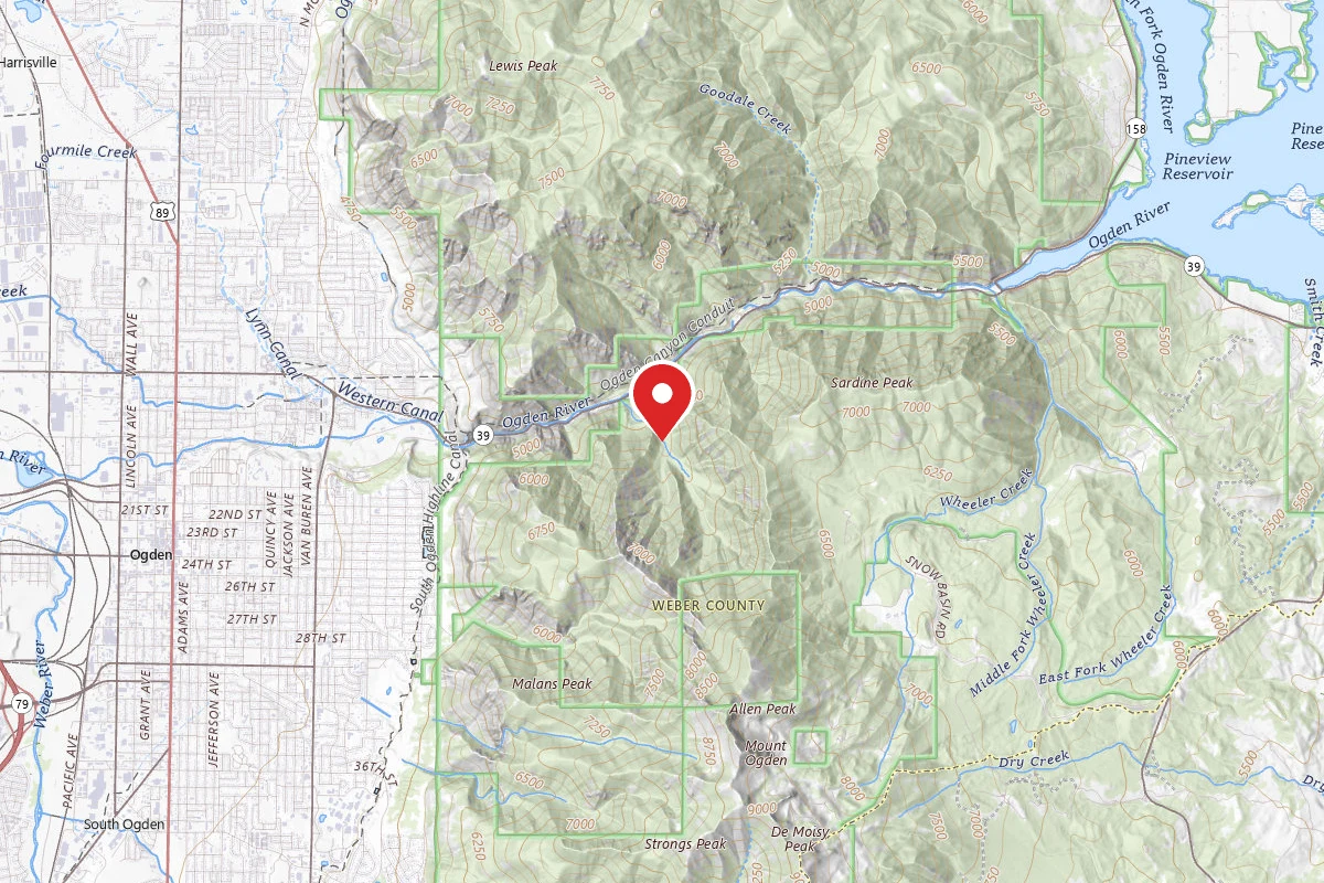 Dispersed Site near 41.2362, -111.8943