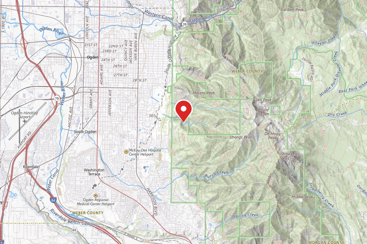 Dispersed Site near 41.1955, -111.9229