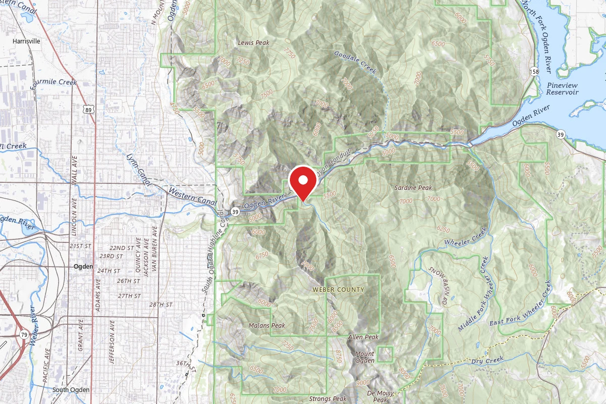 Dispersed Site near 41.2395, -111.8992