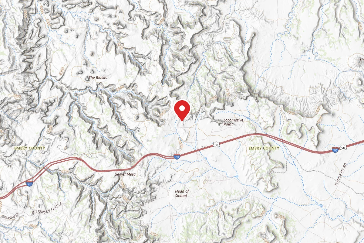 Dispersed Site near 38.8807, -110.7885