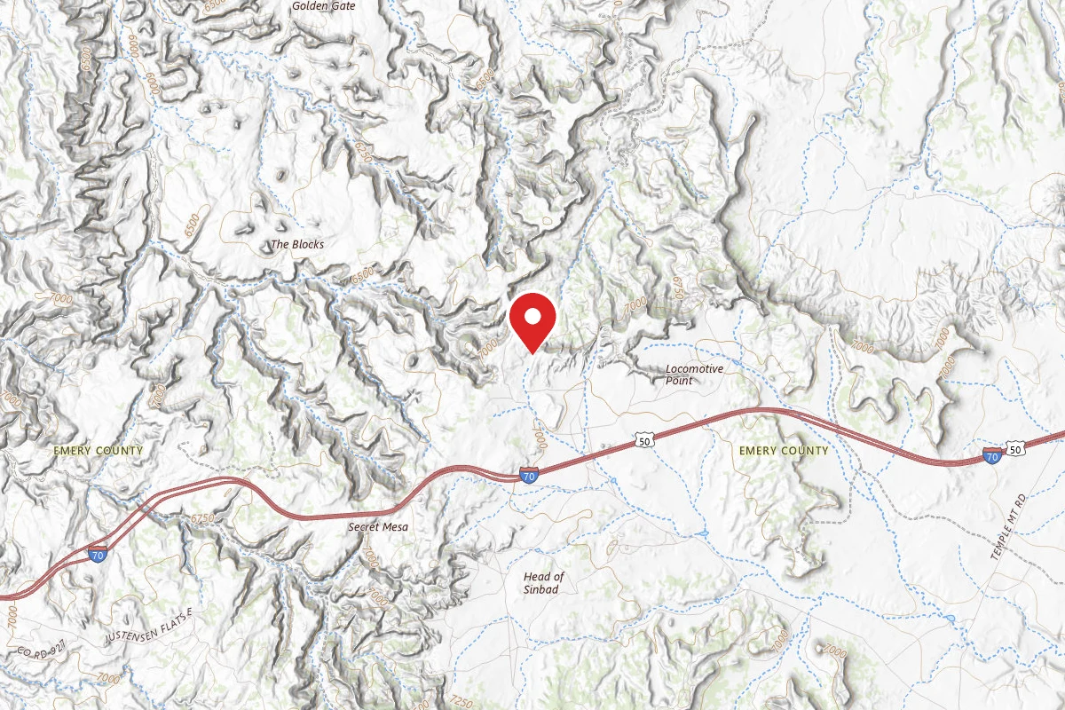 Dispersed Site near 38.8834, -110.7907