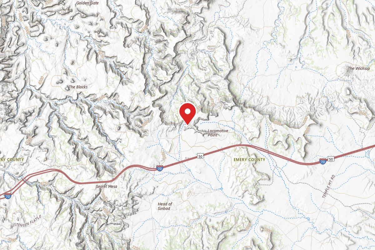 Dispersed Site near 38.8839, -110.7762
