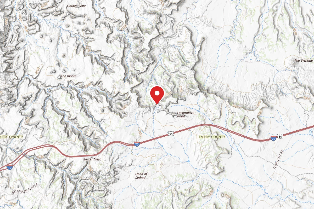Dispersed Site near 38.8855, -110.7783