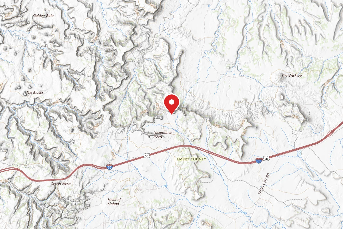 Dispersed Site near 38.8899, -110.7543