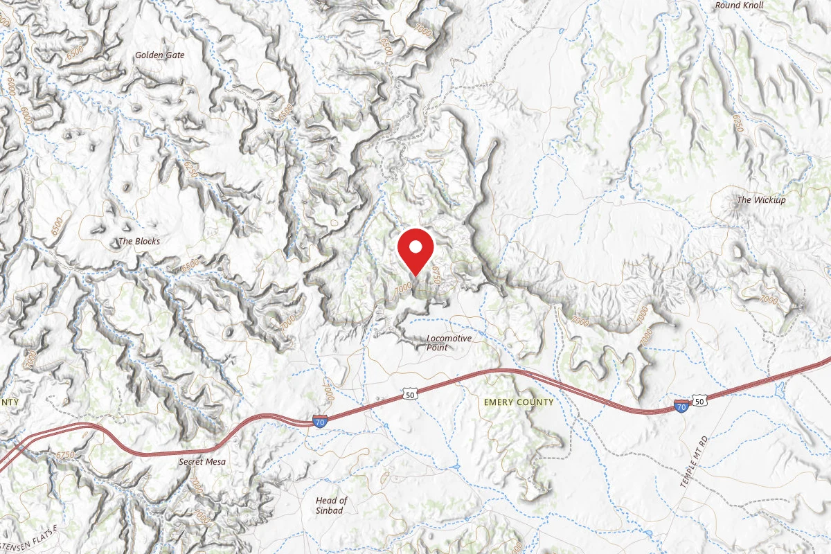 Dispersed Site near 38.8932, -110.7678