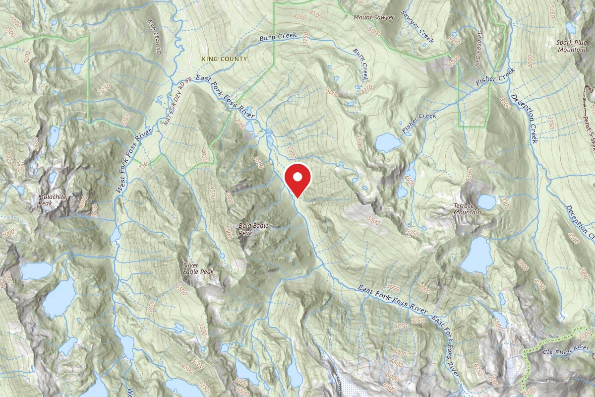 Dispersed Site near 47.6257, -121.2508