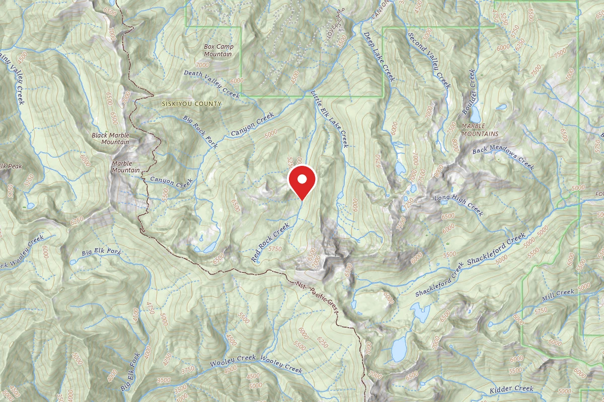 Dispersed Site near 41.5618, -123.1461