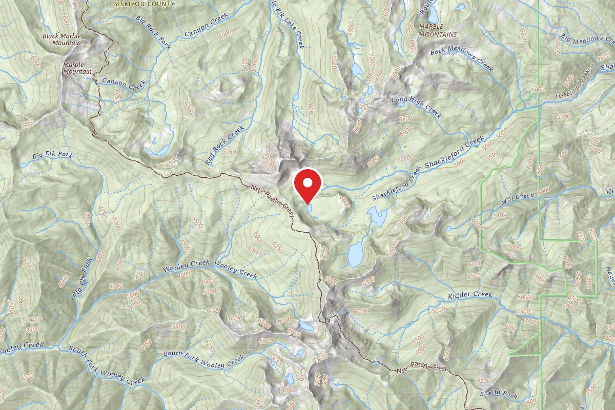 Dispersed Site near 41.5362, -123.1292