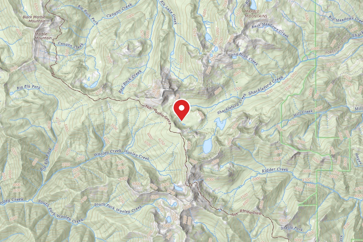 Dispersed Site near 41.5344, -123.1278