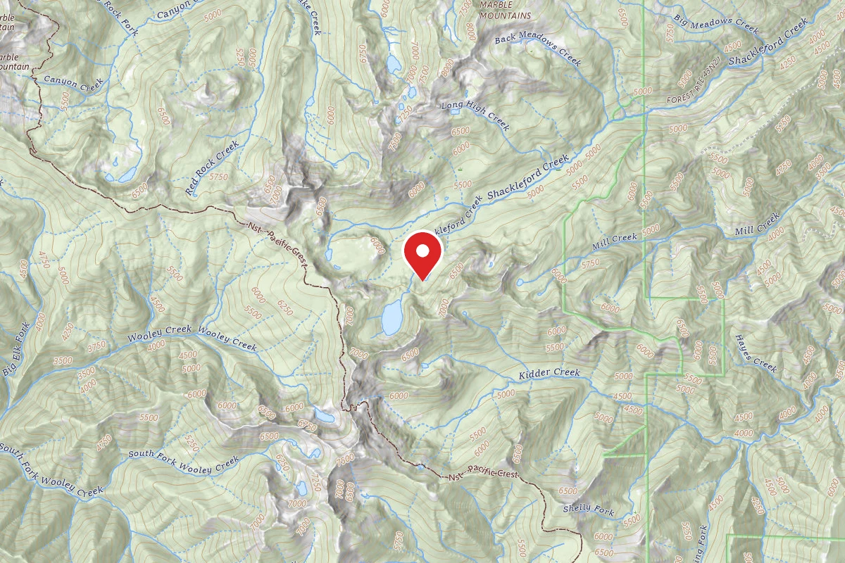Dispersed Site near 41.5305, -123.1056