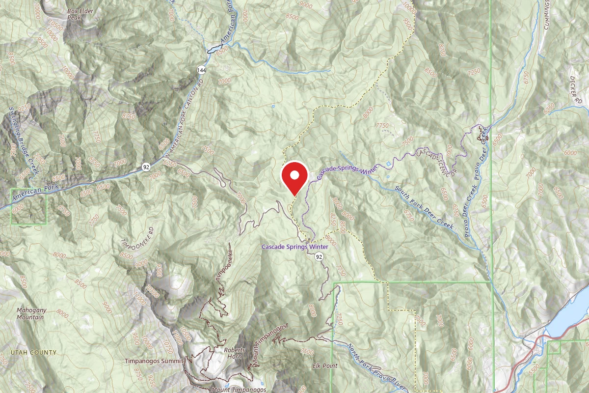 Dispersed Site near 40.4432, -111.6165
