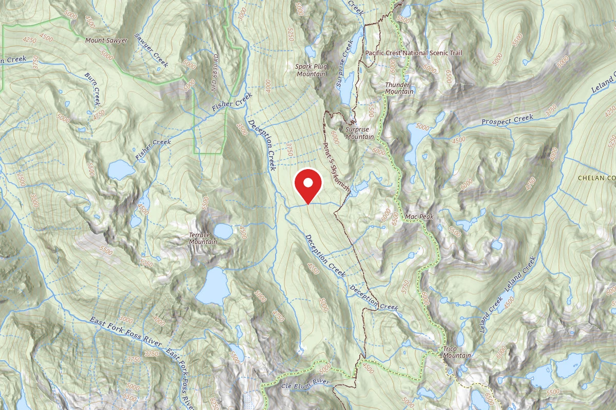 Dispersed Site near 47.6308, -121.1568