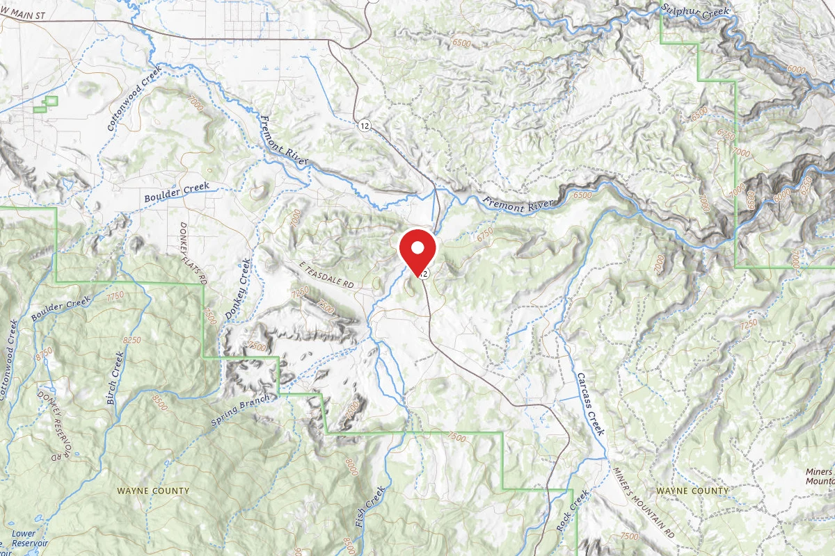 Dispersed Site near 38.2528, -111.3800
