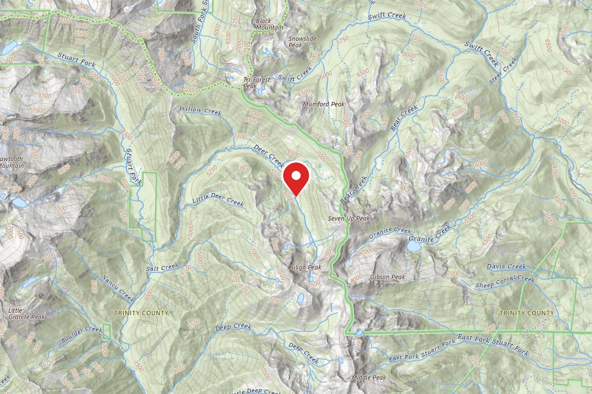 Dispersed Site near 40.9655, -122.8985