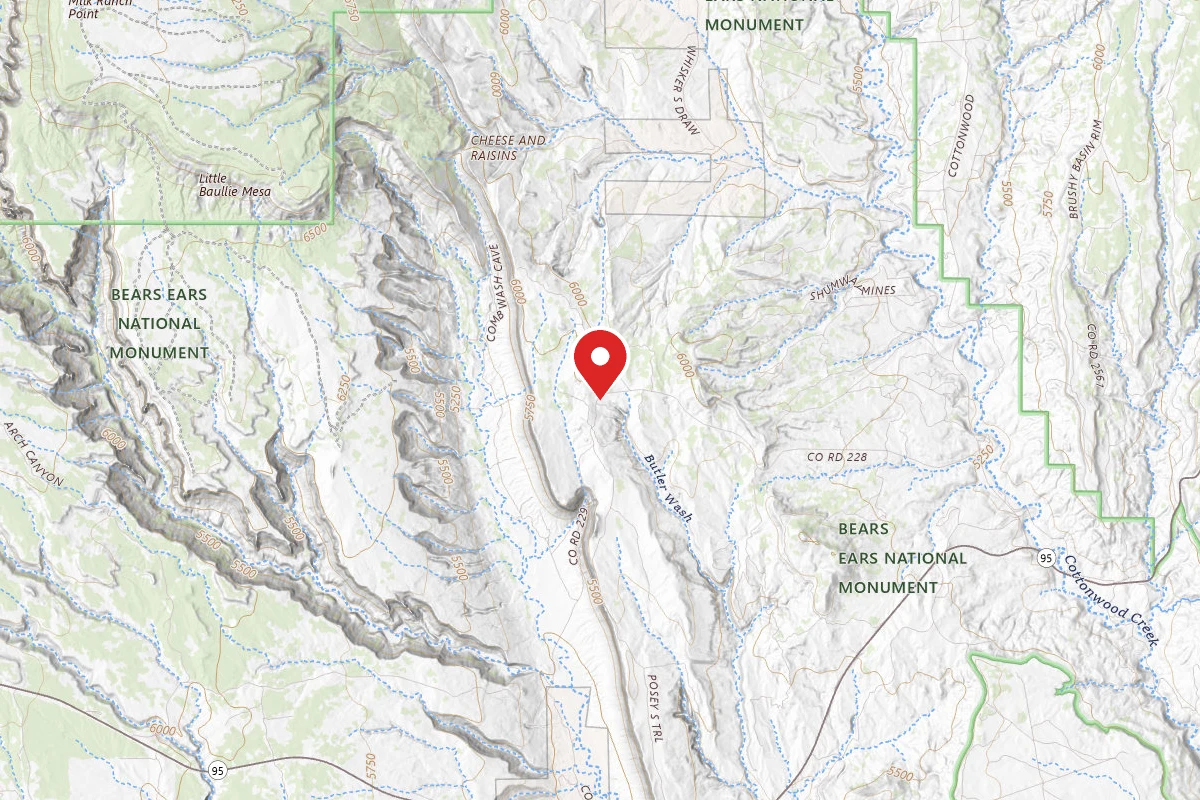 Dispersed Site near 37.5828, -109.6569