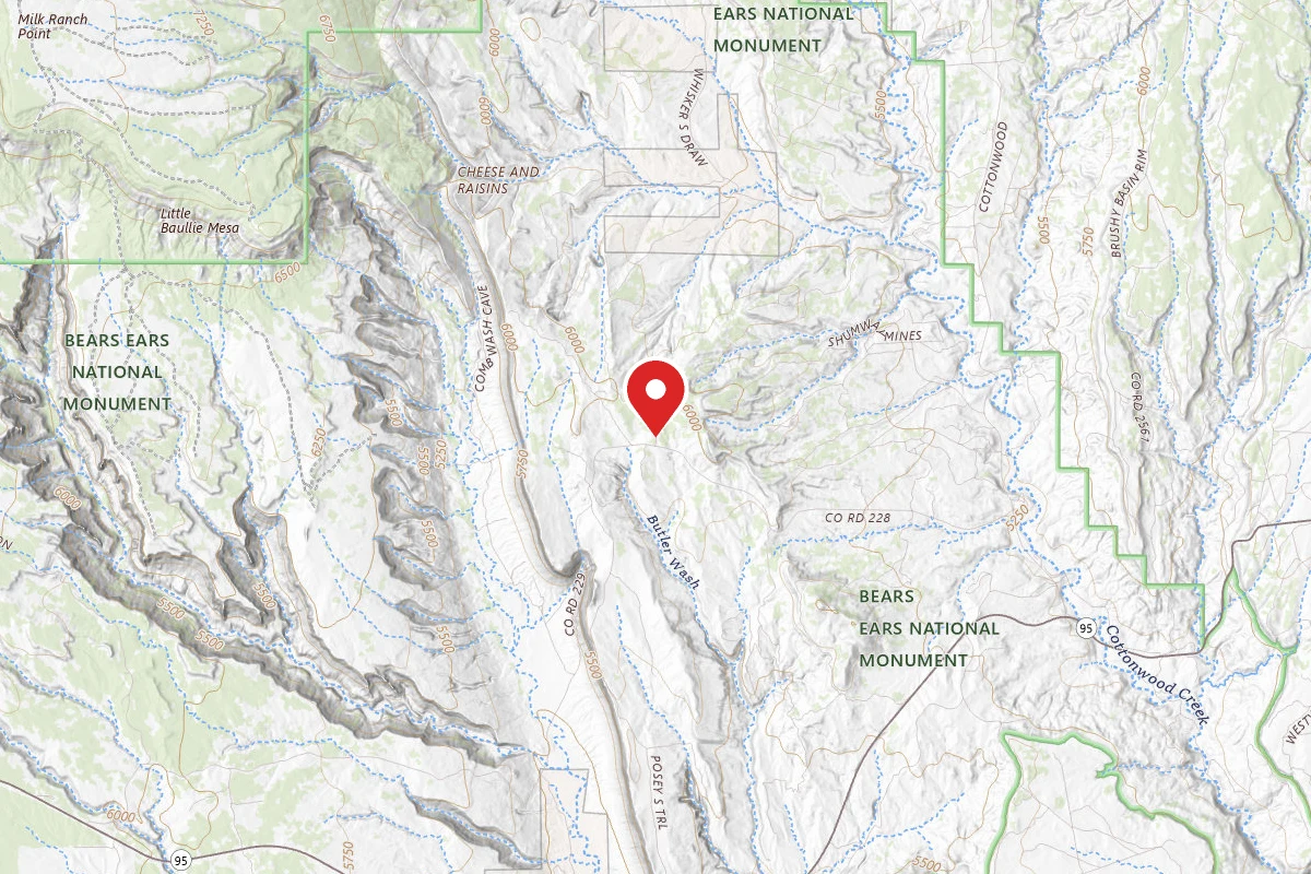 Dispersed Site near 37.5851, -109.6480