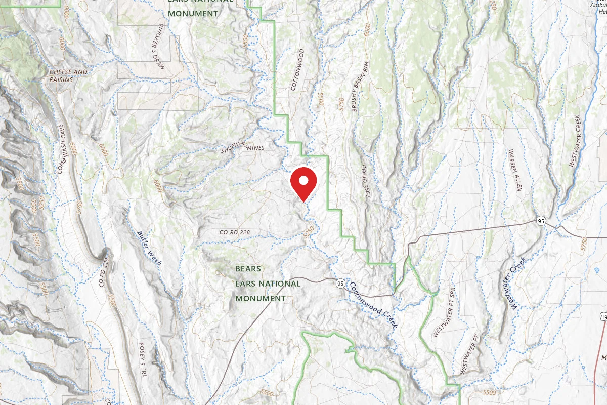 Dispersed Site near 37.5831, -109.5930