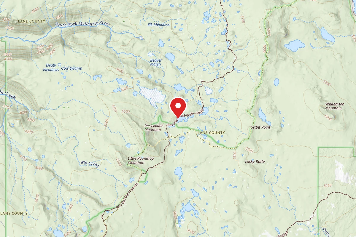 Dispersed Site near 43.9203, -121.9102