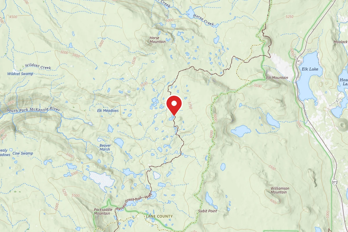 Dispersed Site near 43.9572, -121.8822