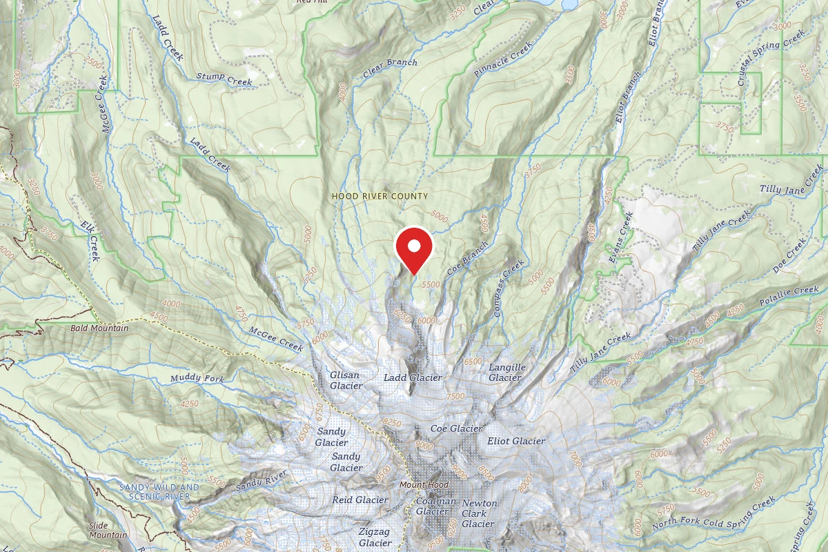 Dispersed Site near 45.4109, -121.6984