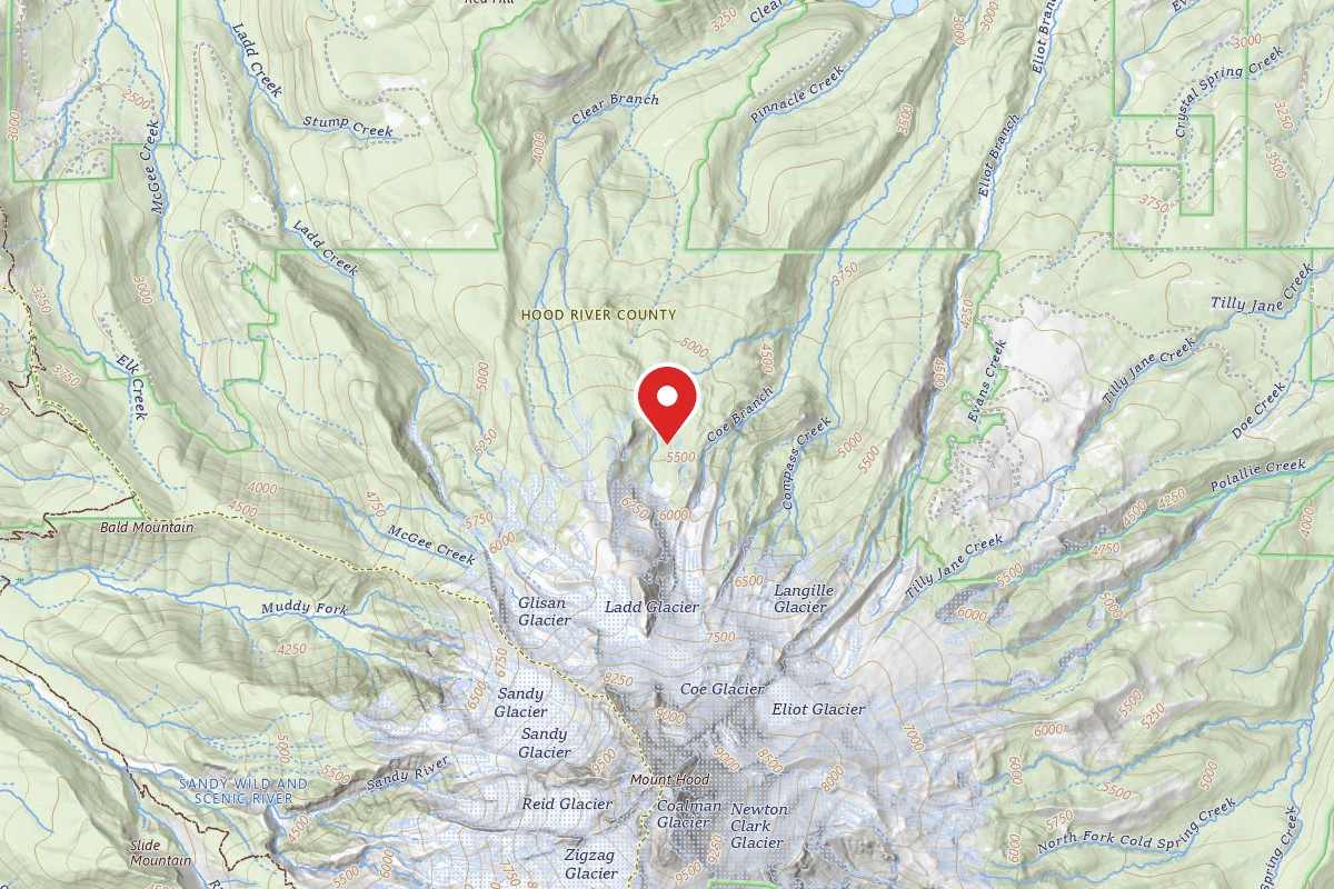 Dispersed Site near 45.4108, -121.6963