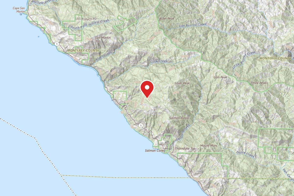Dispersed Site near 35.8405, -121.3777