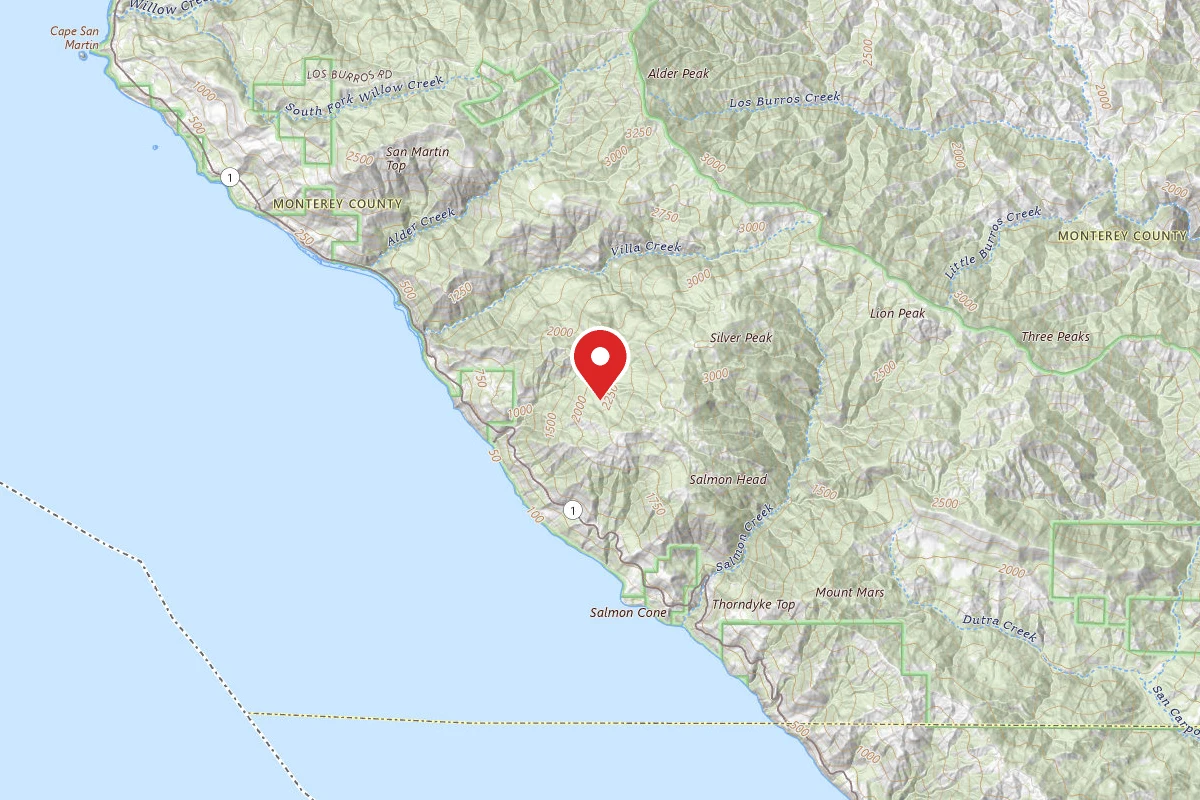 Dispersed Site near 35.8402, -121.3773