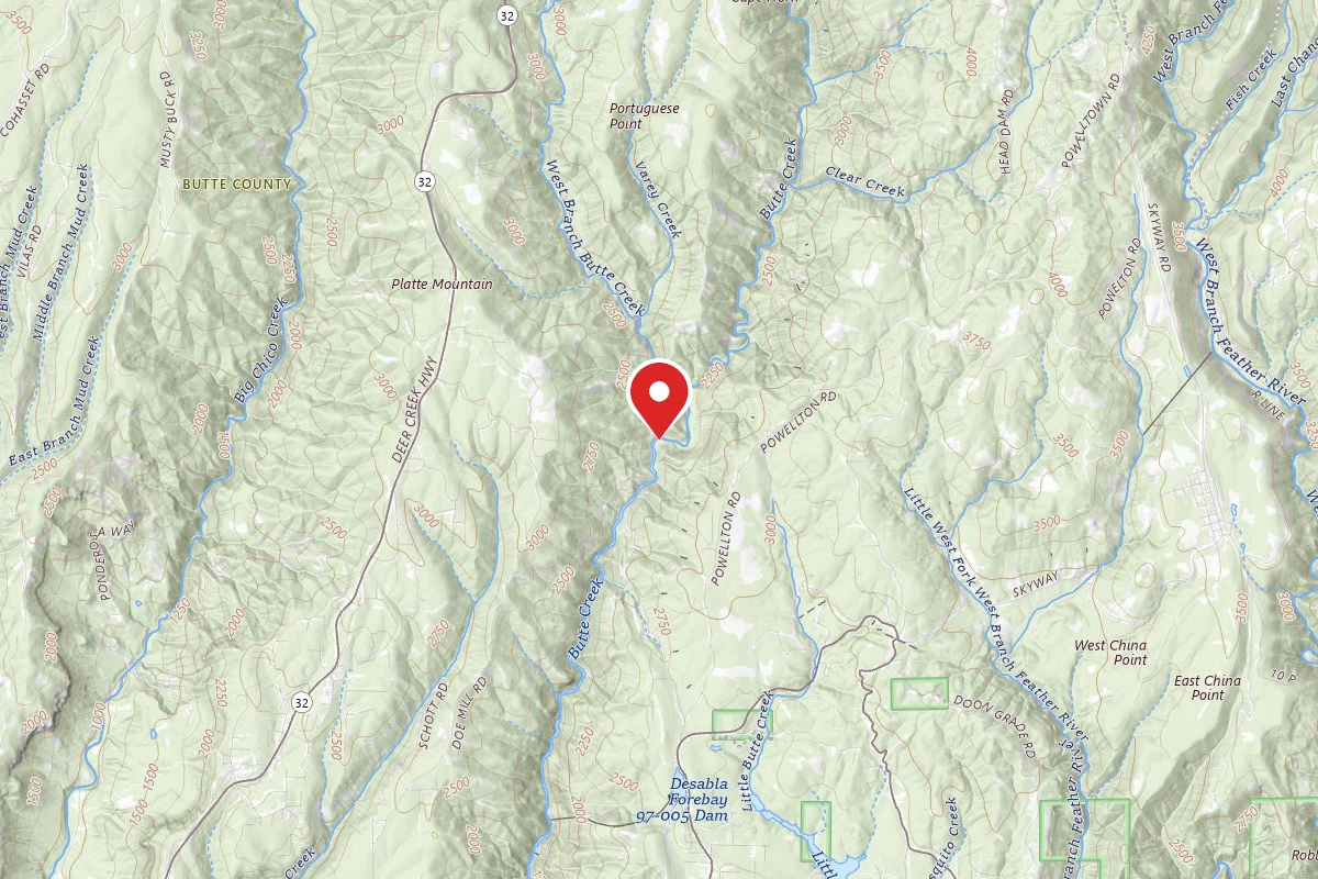 Forks of Butte Creek Primitive Camping Area