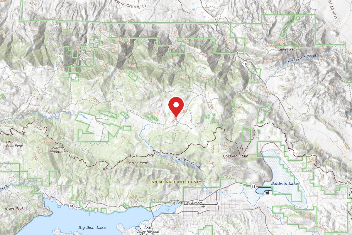 Dispersed Site near 34.3059, -116.8705
