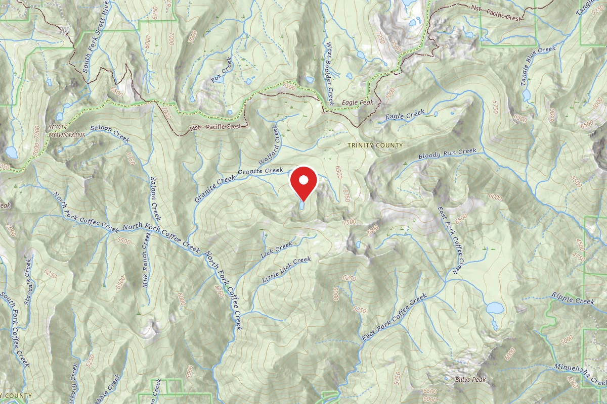 Dispersed Site near 41.1790, -122.8201
