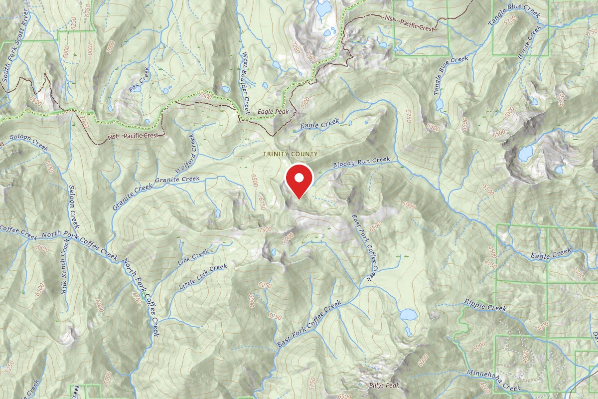 Dispersed Site near 41.1817, -122.7928