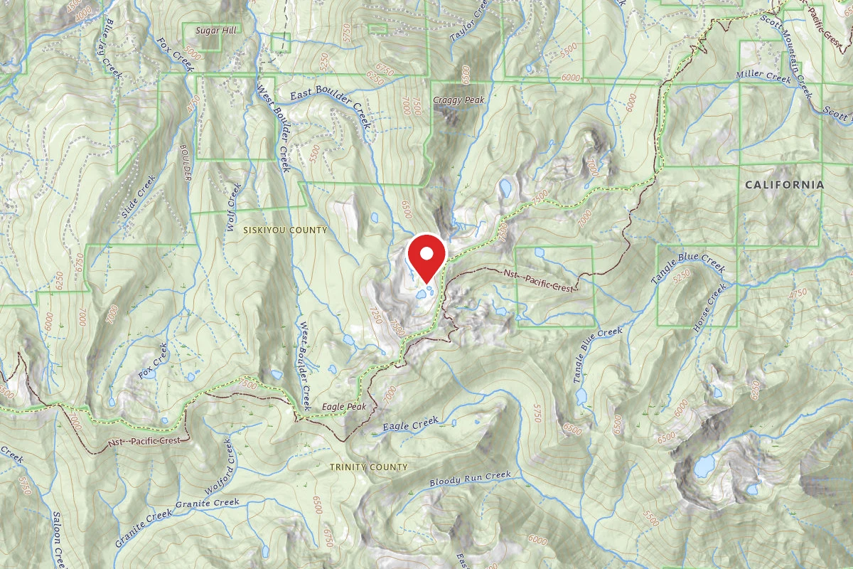 Dispersed Site near 41.2267, -122.7818