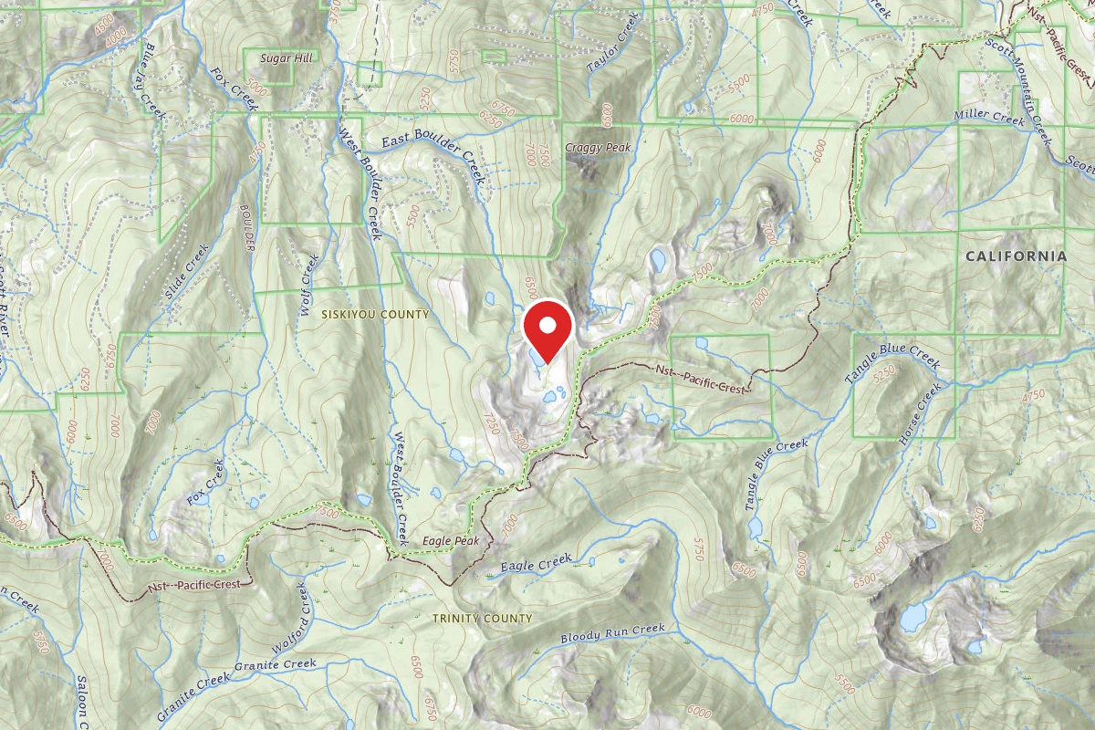 Dispersed Site near 41.2294, -122.7835