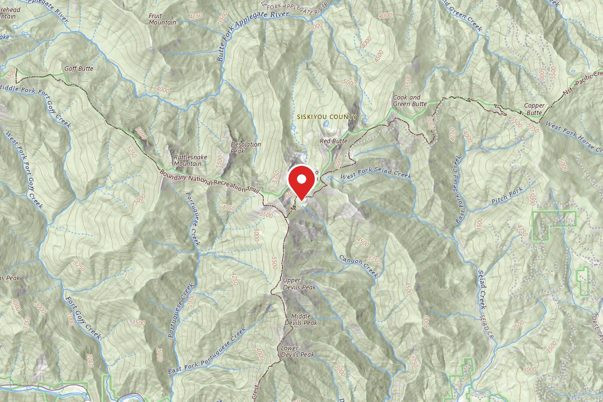 Dispersed Site near 41.9159, -123.1950