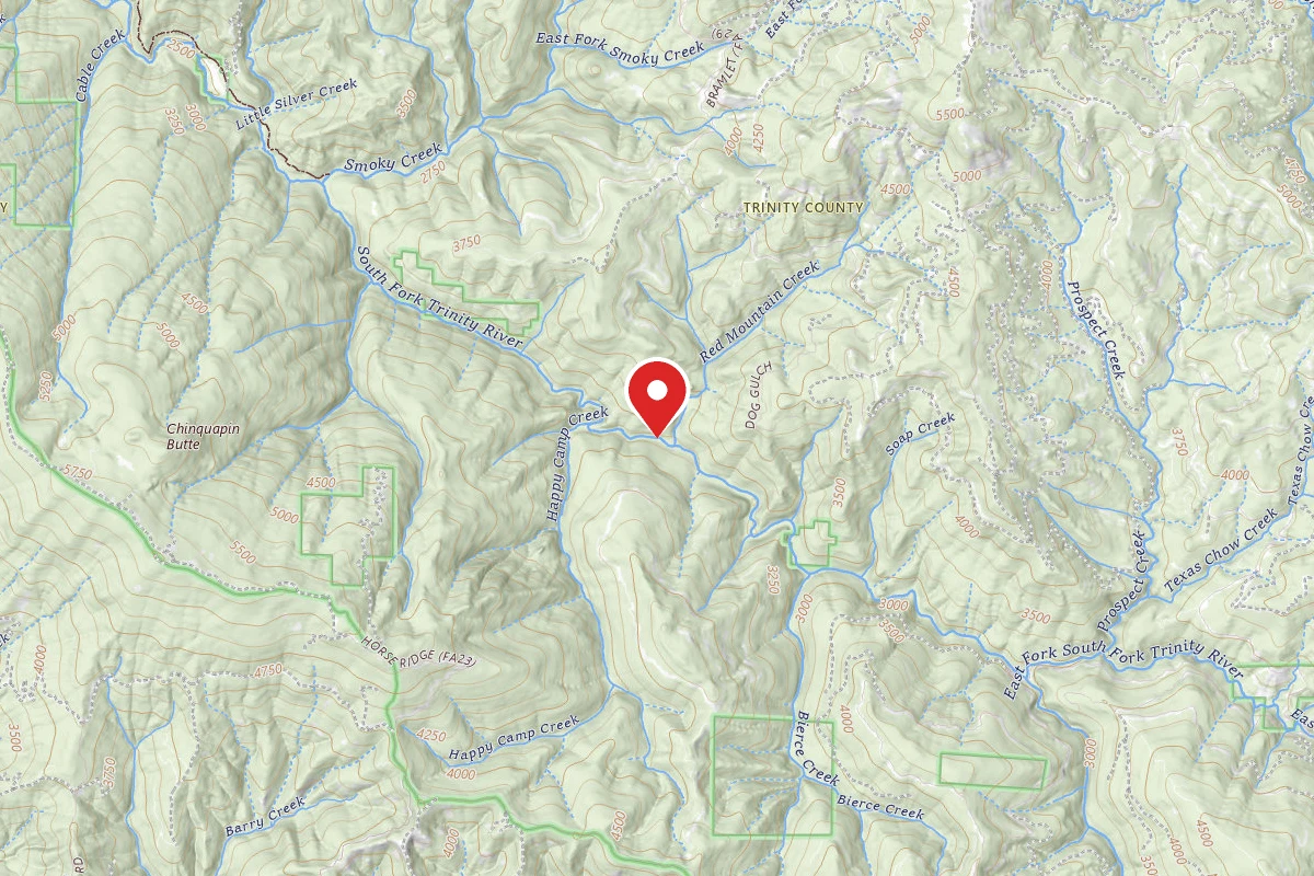 Dispersed Site near 40.2740, -123.1845