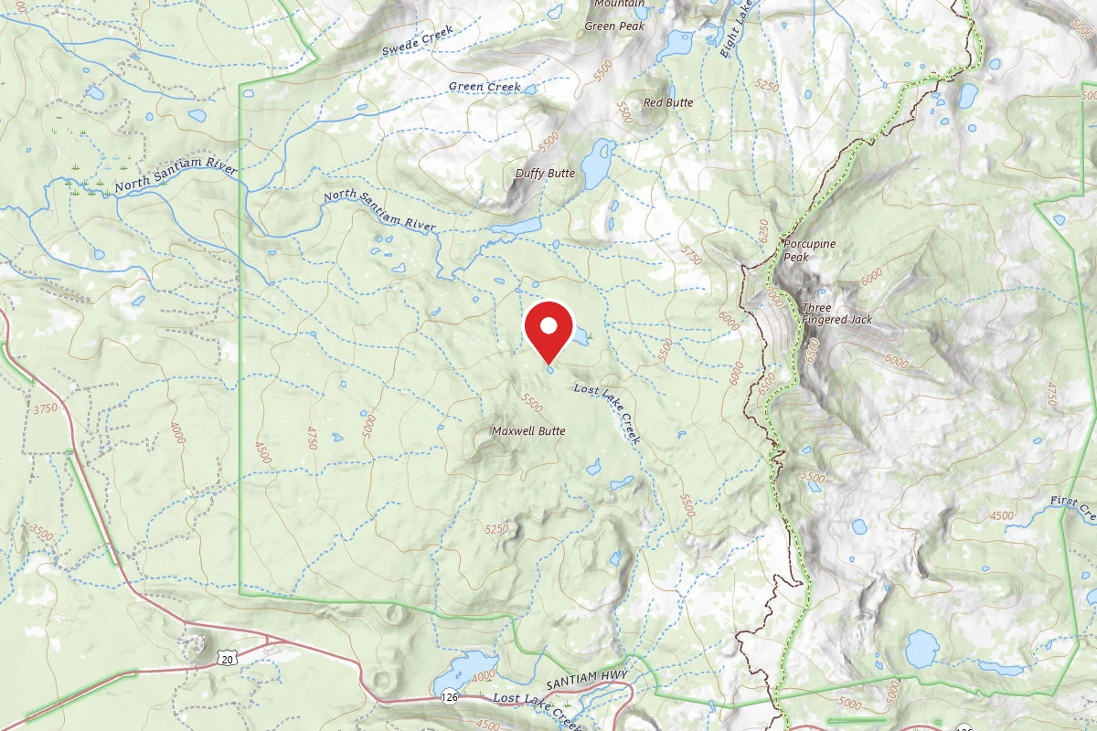 Dispersed Site near 44.4737, -121.8903