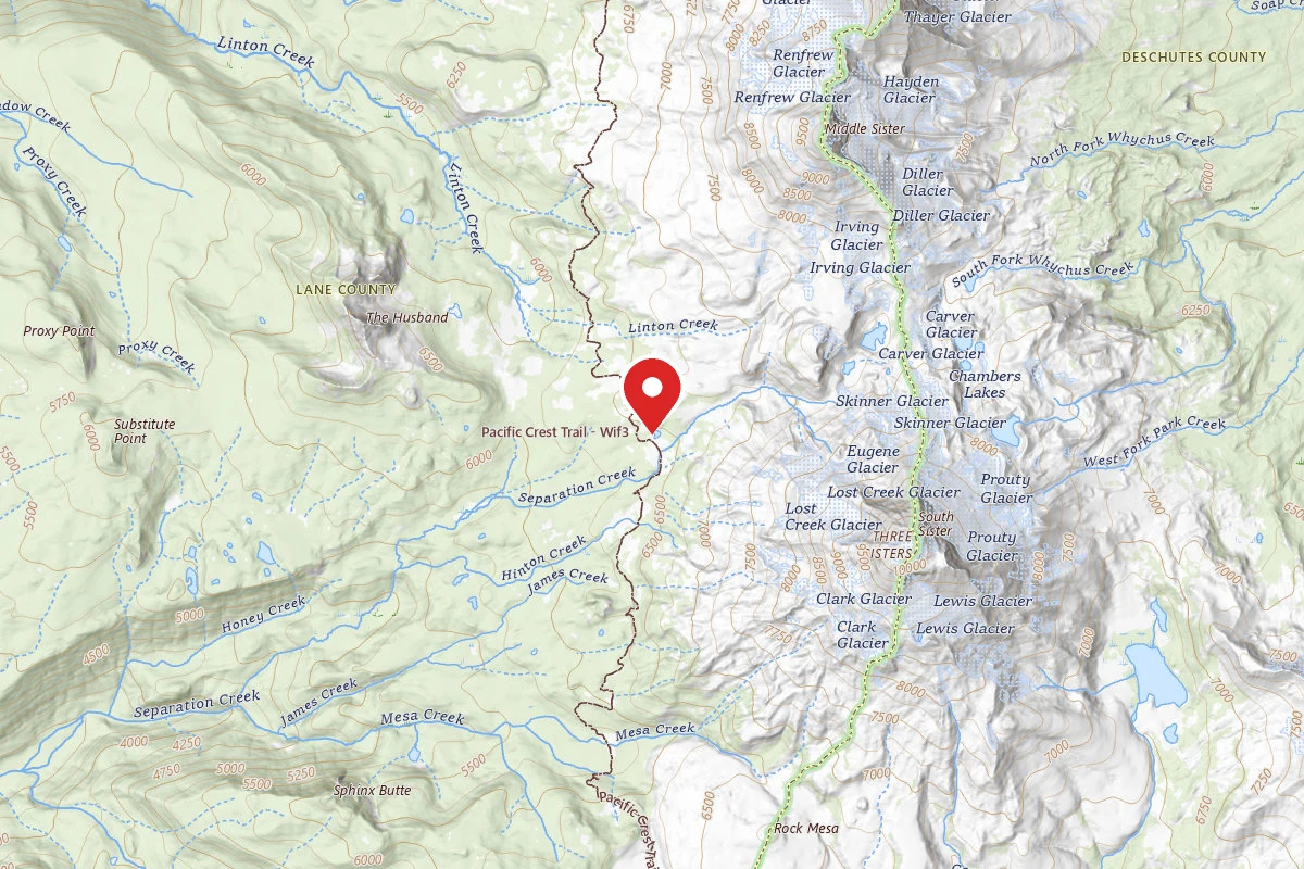 Dispersed Site near 44.1147, -121.8110