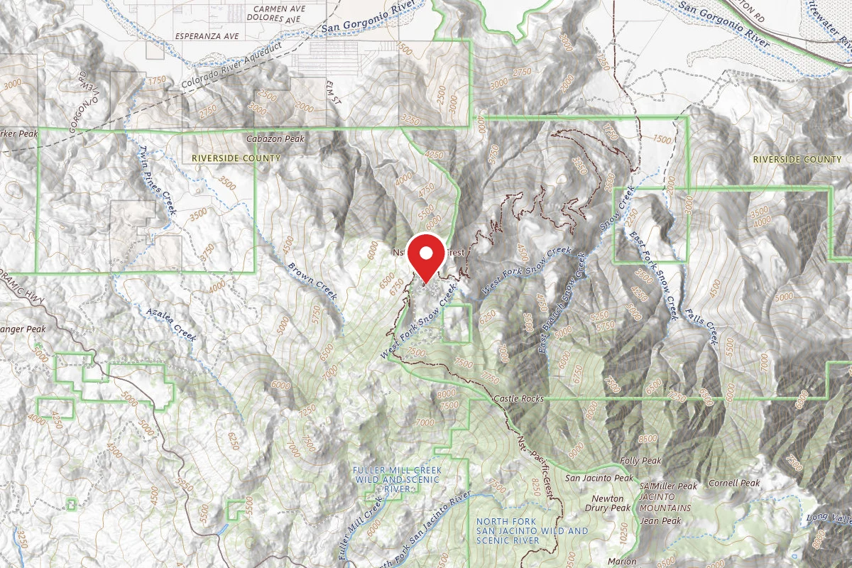 Dispersed Site near 33.8547, -116.7305