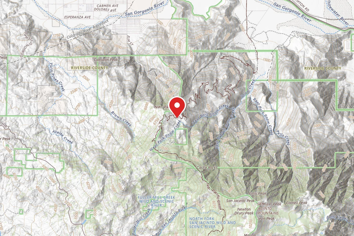 Dispersed Site near 33.8556, -116.7255