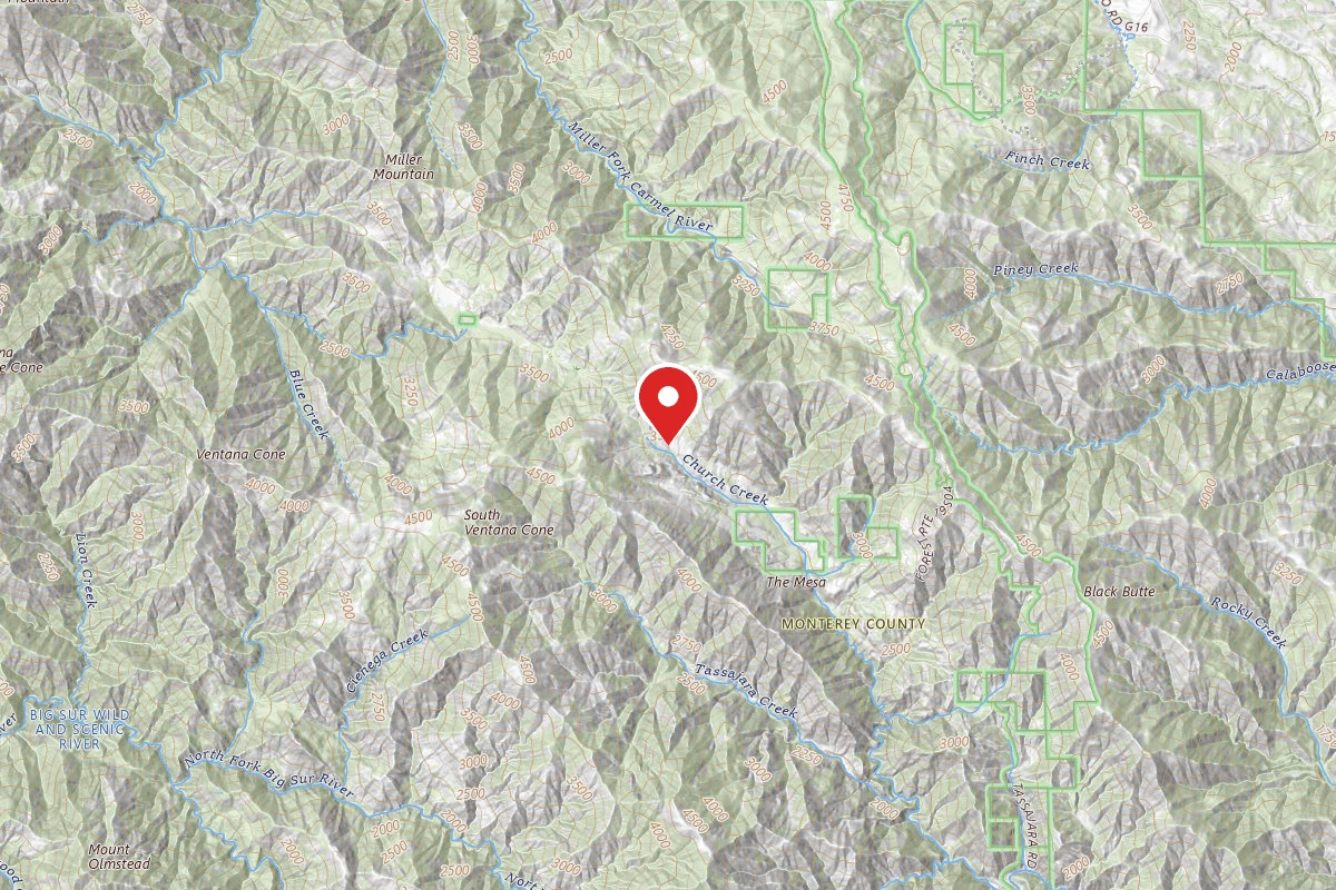 Dispersed Site near 36.2865, -121.6050