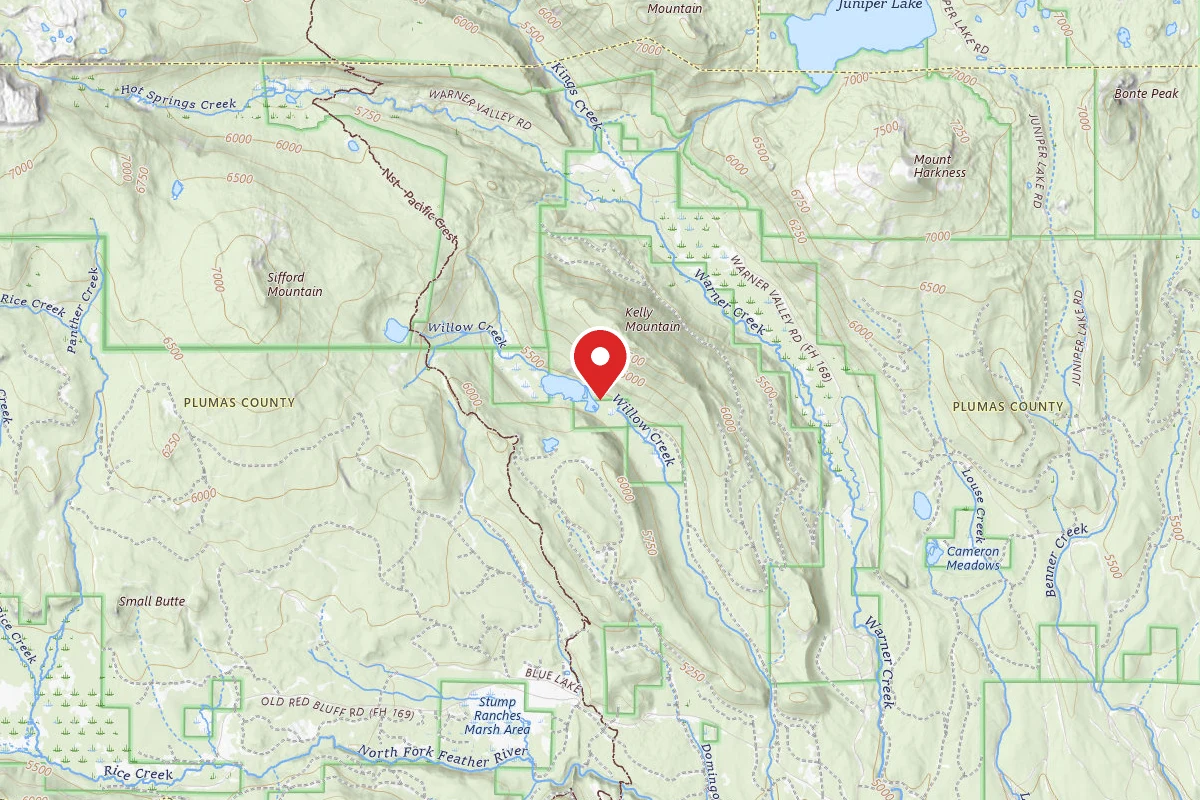 Willow Lake Dispersed Camping Area